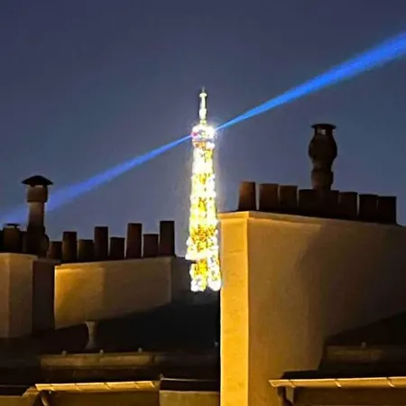 De Charme, Terrasse Et Vue Tour Eiffel Апартаменты *