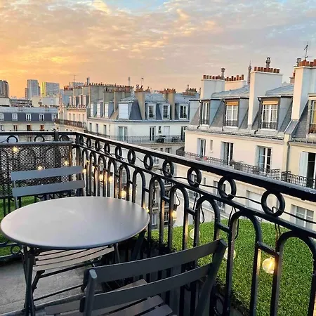De Charme, Terrasse Et Vue Tour Eiffel Апартаменты *